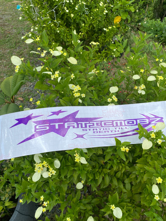 Y2K Static Till Death Banner